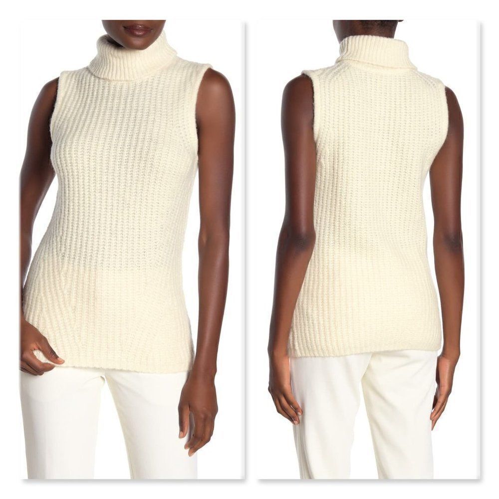 SUISTUDIO Sleeveless Turtleneck Sweater sz Large